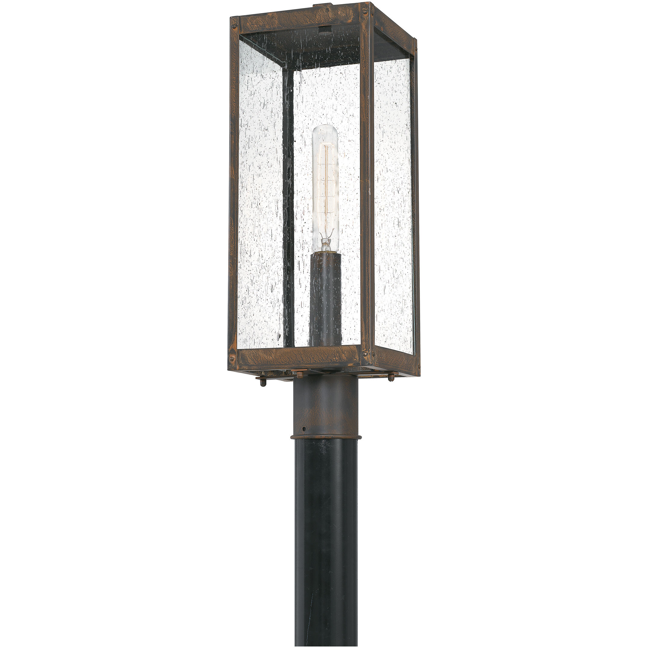Westover 1 Light 21 inch Industrial Bronze Outdoor Post Lantern