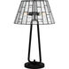 Rainier 26 inch 75.00 watt Matte Black Table Lamp Portable Light, Small