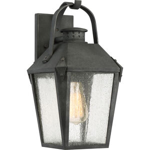 Quoizel Carriage 1 Light 15 inch Mottled Black Outdoor Wall Lantern  CRG8408MB - Open Box