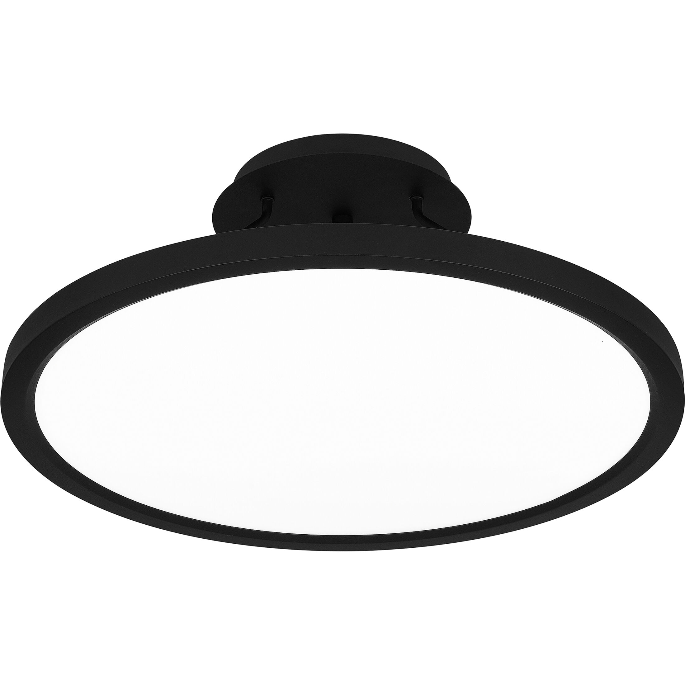 Outskirts LED 20 inch Earth Black Semi-Flush Mount Ceiling Light