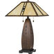 Tiffany 27 inch 75 watt Table Lamp Portable Light, Naturals