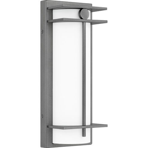 Syndall LED 14 inch Titanium Outdoor Wall Lantern, Medium