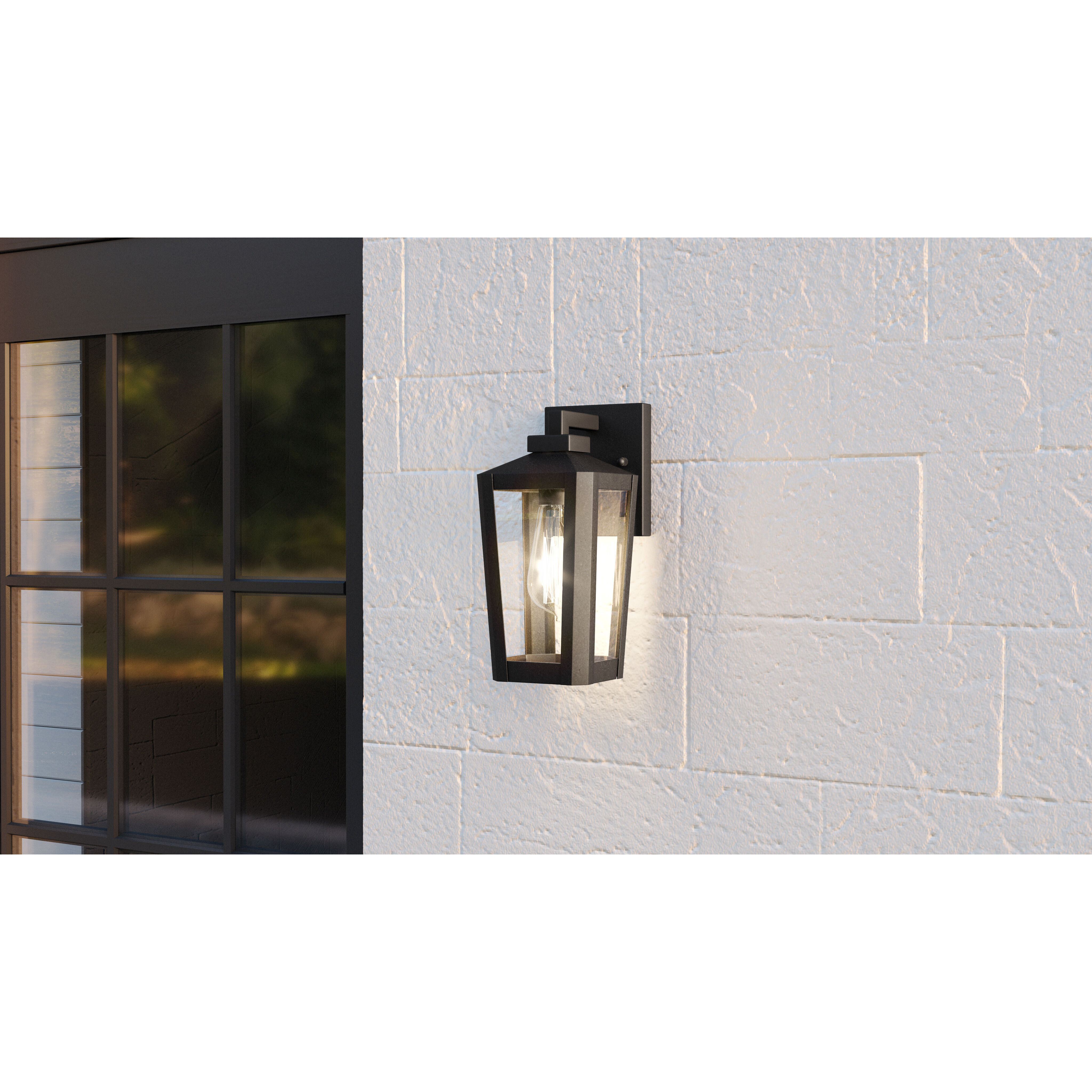 Blomfield 1 Light 11 inch Matte Black Outdoor Wall Lantern