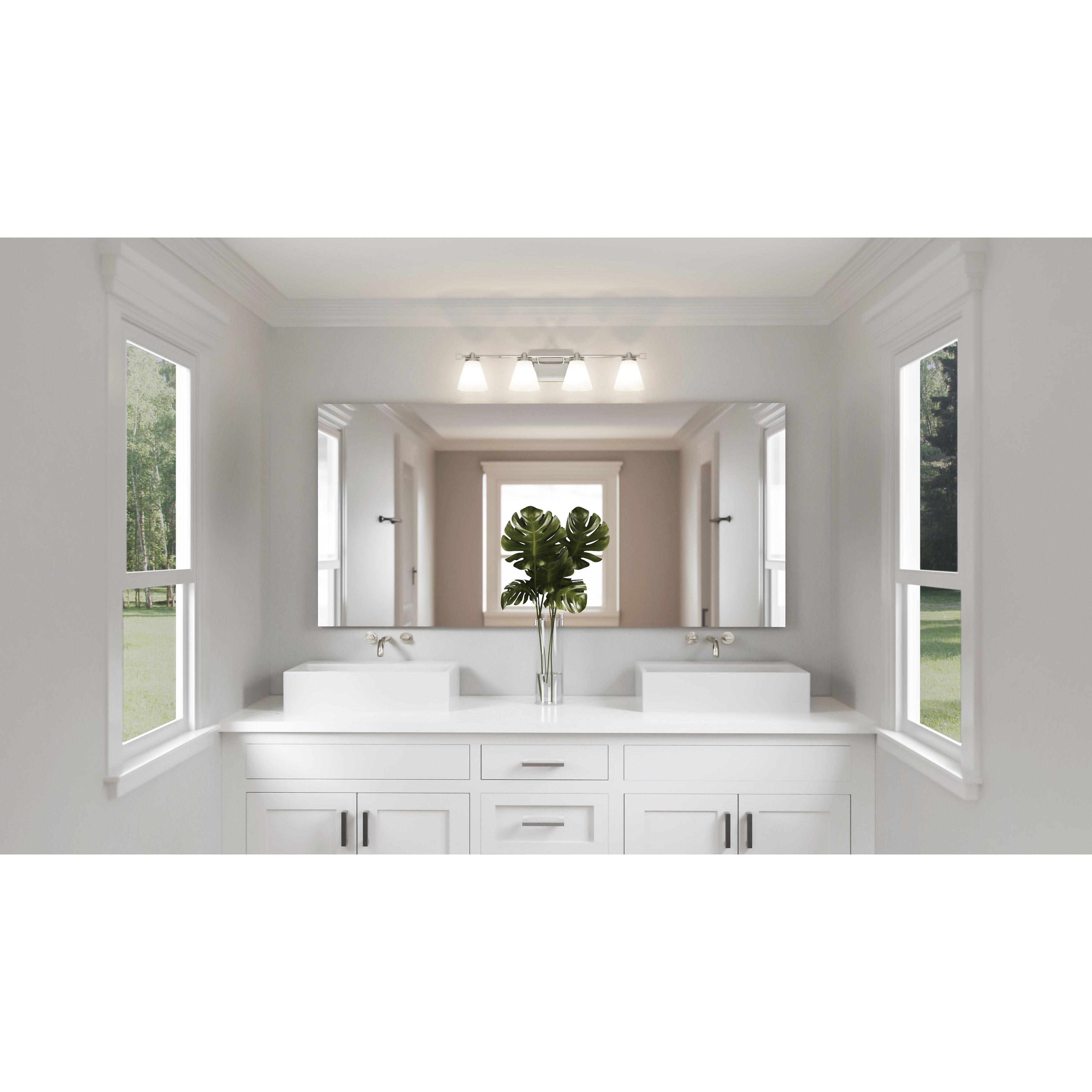 Daniels LED 29 inch Polished Nickel Bath Light Wall Light