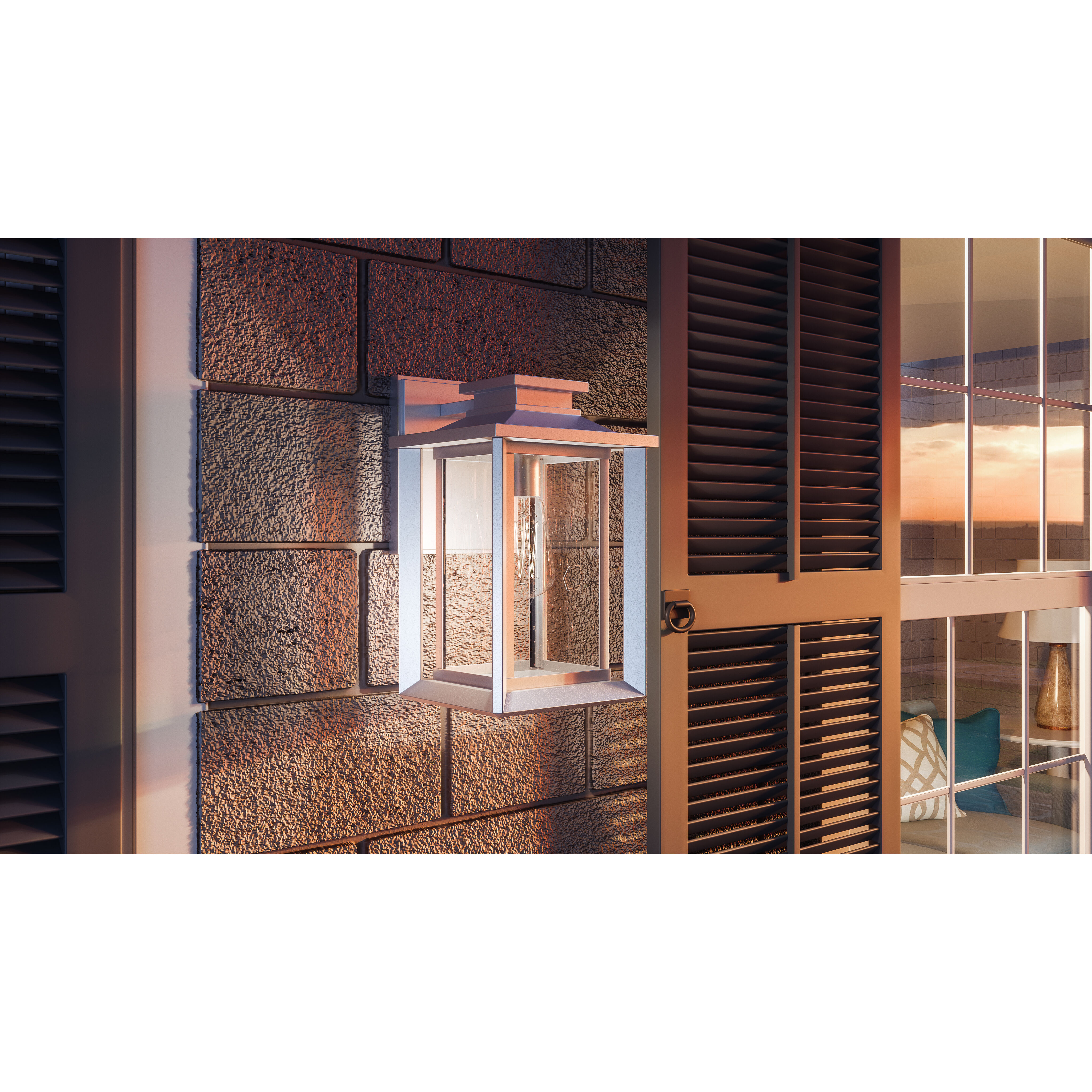 Wakefield 1 Light 11 inch White Lustre Outdoor Wall Lantern