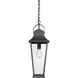 Galveston 1 Light 8.75 inch Mottled Black Outdoor Hanging Lantern