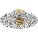 Indigo 2 Light 15.75 inch Light Gold Flush Mount Ceiling Light, Medium