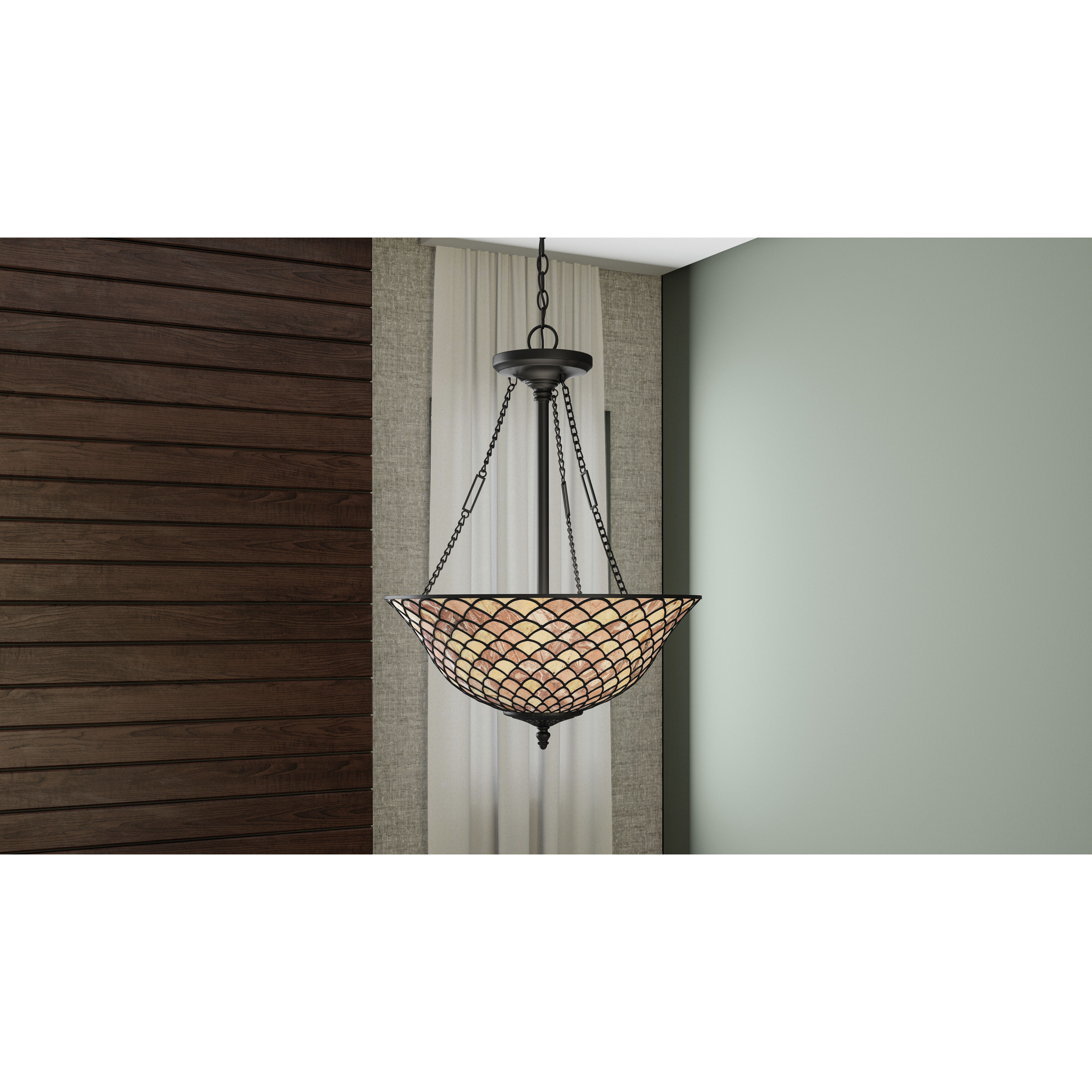 Ursa 3 Light 20 inch Matte Black Pendant Ceiling Light