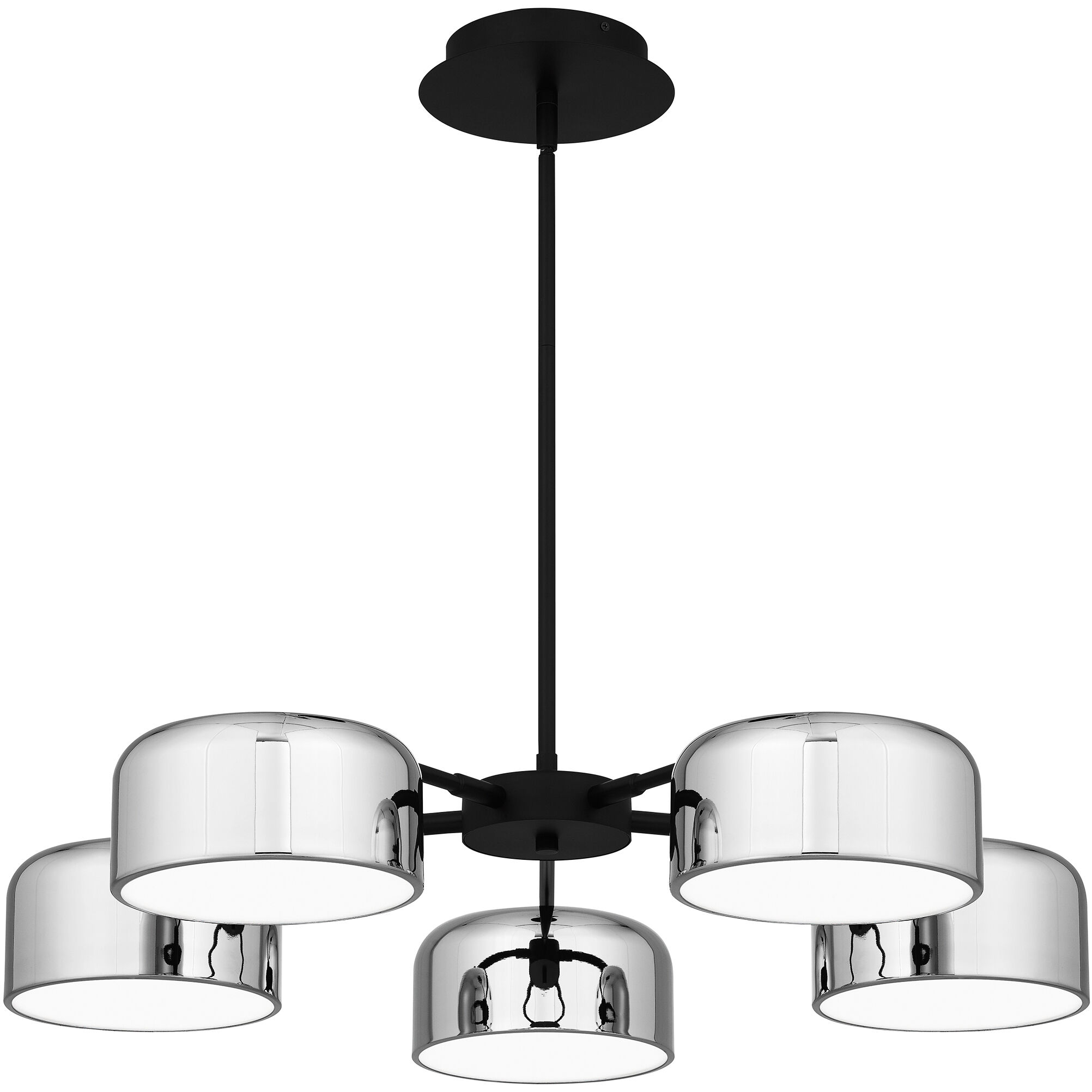 Gabriel 32 inch Matte Black Chandelier Ceiling Light