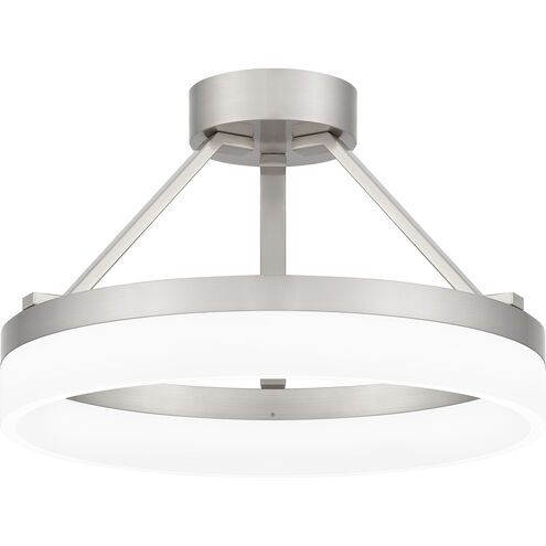 Cohen 15.75 inch Brushed Nickel Semi-Flush Mount Ceiling Light