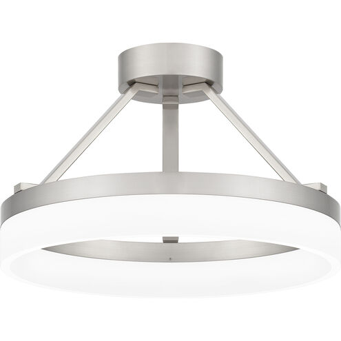 Cohen 15.75 inch Brushed Nickel Semi-Flush Mount Ceiling Light