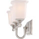 Nicholas 3 Light 22 inch Brushed Nickel Bath Light Wall Light