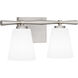 Brindley 2 Light 16 inch Brushed Nickel Bath Light Wall Light
