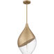 Drover 1 Light 12 inch Bronze Gold Pendant Ceiling Light
