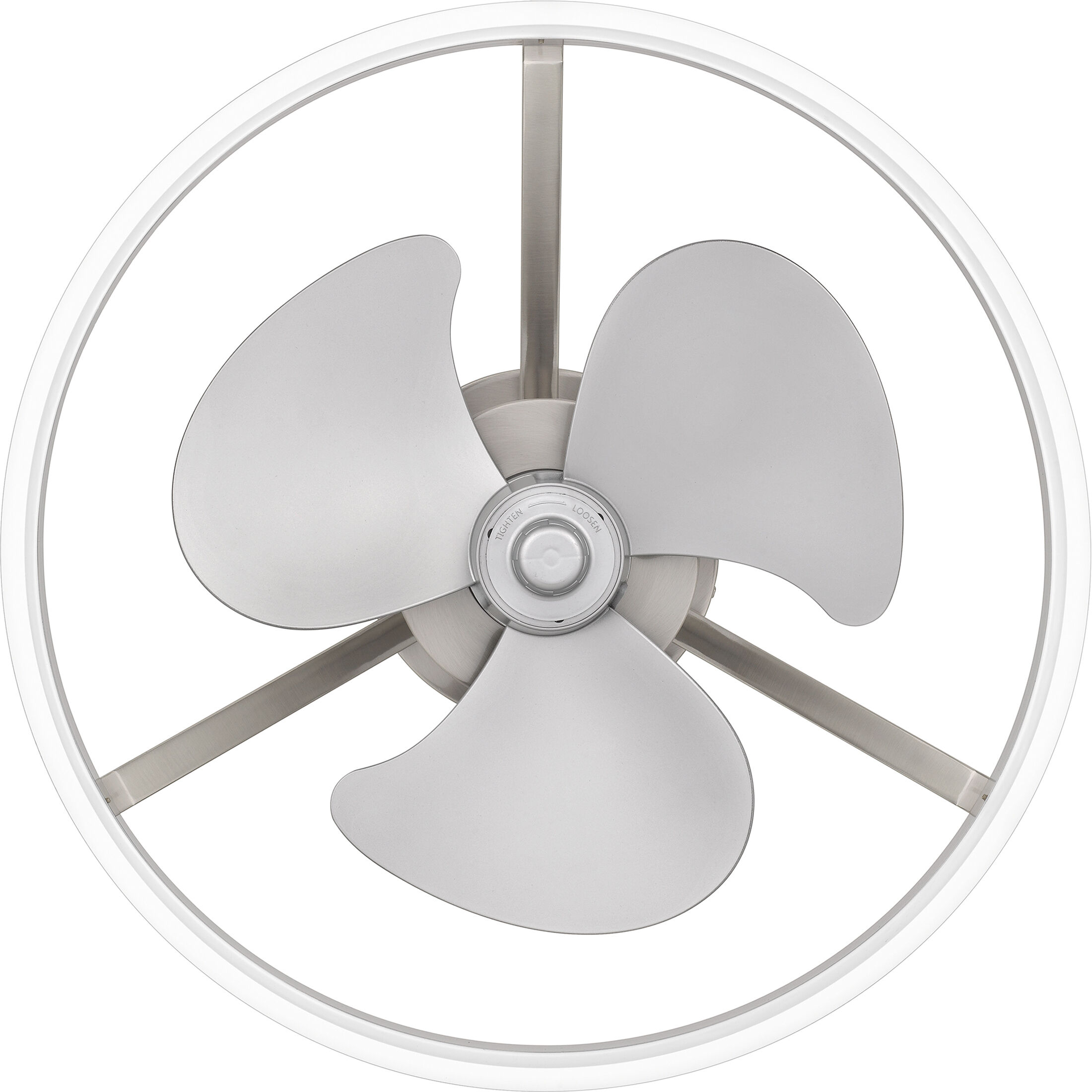 Cohen Brushed Nickel Fan Light, Fandelier