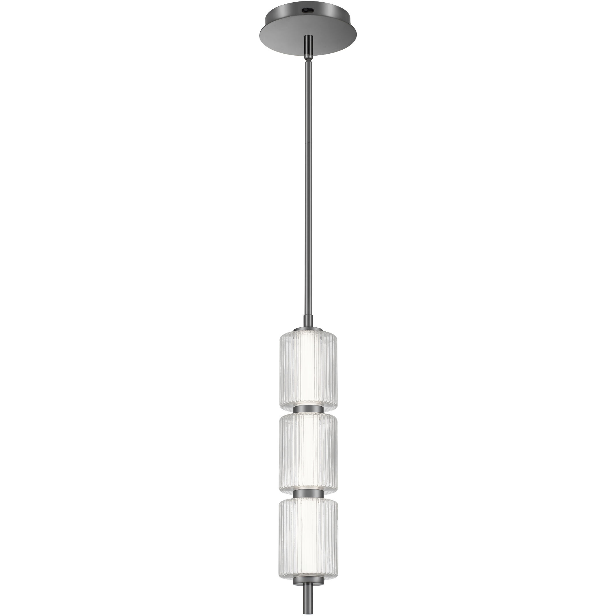 Turner LED 3.75 inch Black Chrome Mini Pendant Ceiling Light