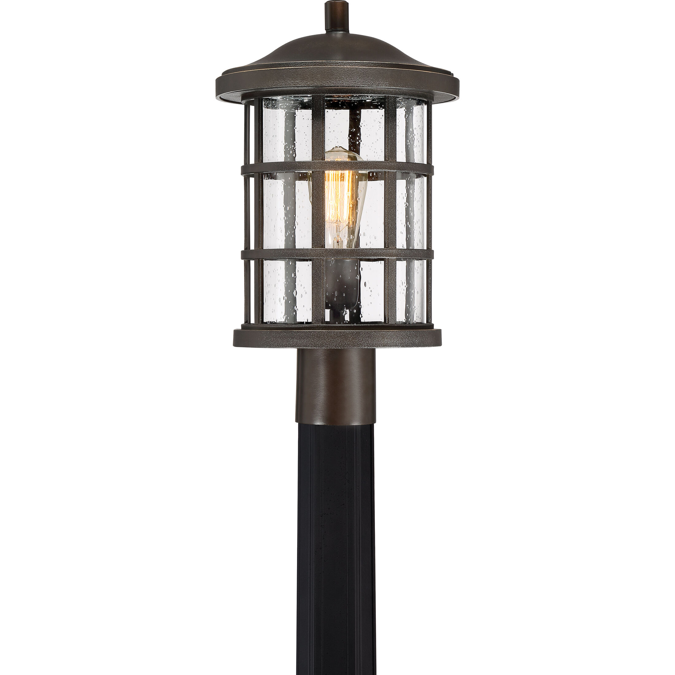Crusade 1 Light 17 inch Palladian Bronze Outdoor Post Lantern