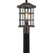 Crusade 1 Light 17 inch Palladian Bronze Outdoor Post Lantern