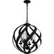 Blacksmith 4 Light 19.5 inch Earth Black Outdoor Pendant