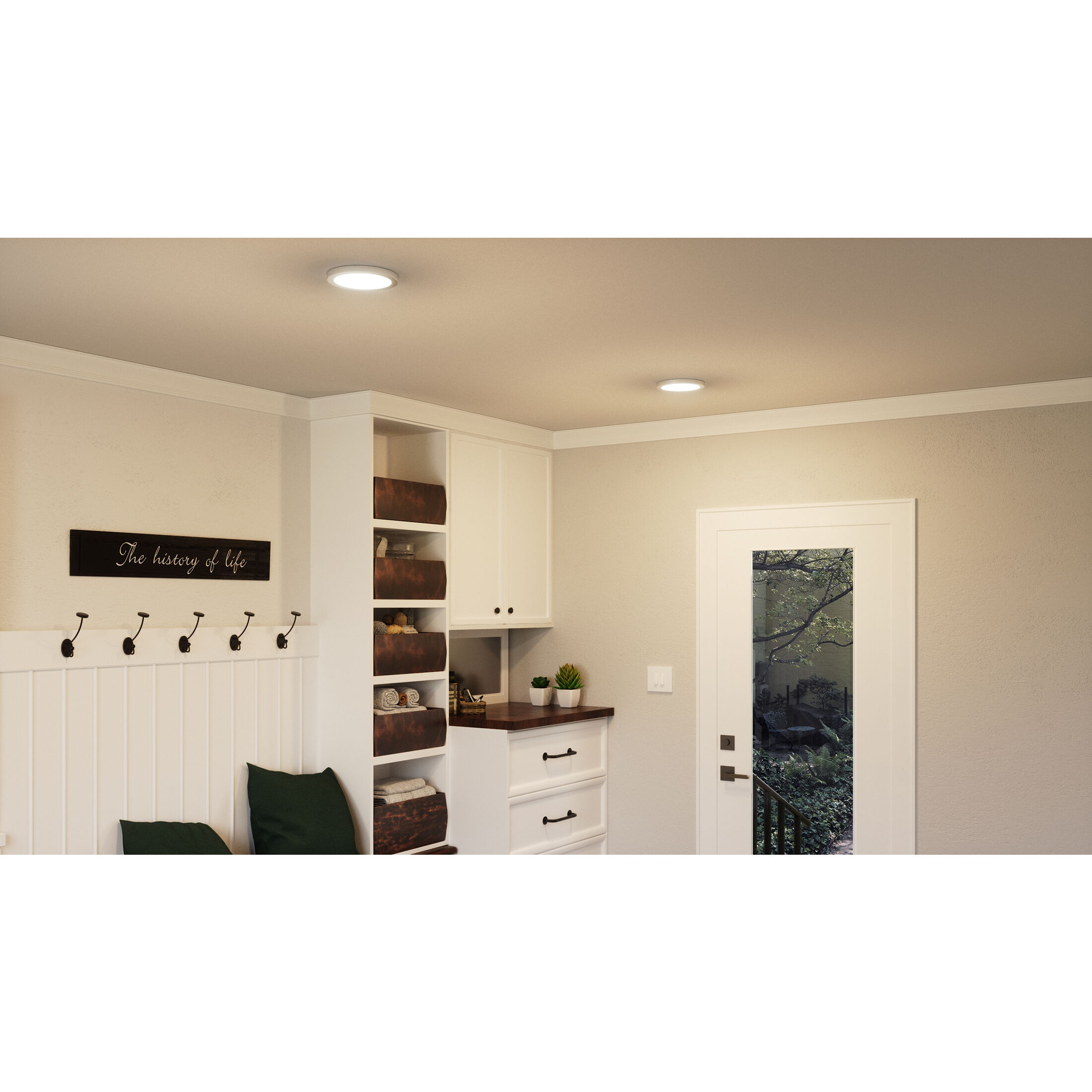 Outskirts LED 7.5 inch Brushed Nickel Flush Mount Ceiling Light