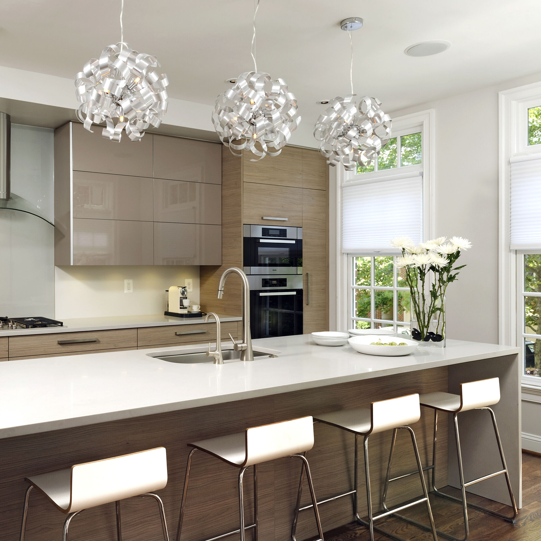 Quoizel Lighting Ribbons 5 Light Pendant in Millenia RBN2817MN