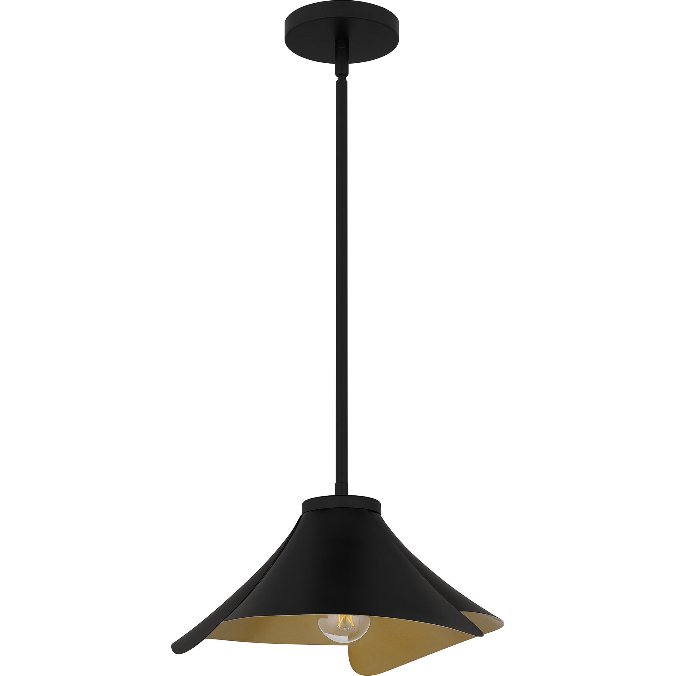Wisp 1 Light 14.5 inch Matte Black Pendant Ceiling Light