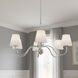 Stone 5 Light 35 inch Polished Chrome Chandelier Ceiling Light