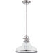 Grant 1 Light 14 inch Brushed Nickel Pendant Ceiling Light