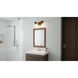 Perry 2 Light 16 inch Weathered Brass Bath Light Wall Light, Medium