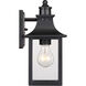 Chancellor 1 Light 11 inch Mystic Black Outdoor Wall Lantern