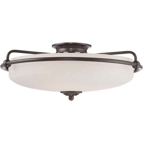 Griffin 4 Light 21 inch Palladian Bronze Flush Mount Ceiling Light
