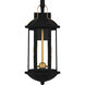 Crestfield 2 Light 19.75 inch Matte Black Outdoor Wall Lantern, Medium