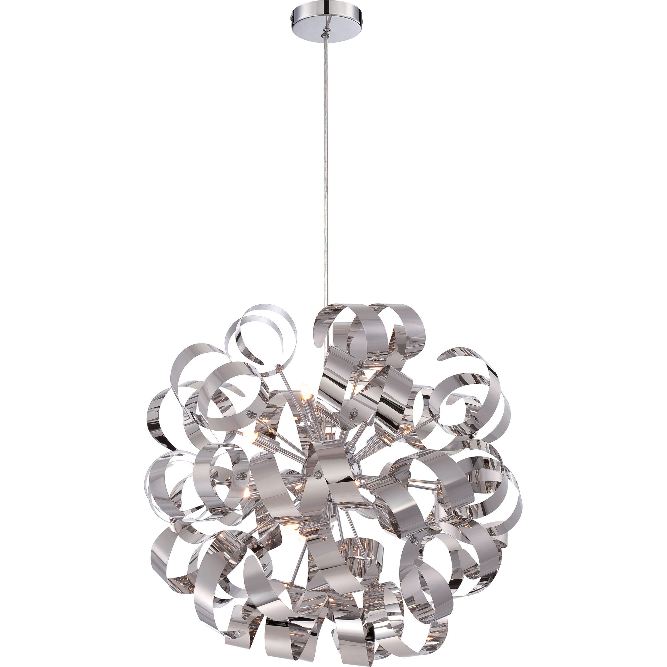 Ribbons 12 Light 23 inch Polished Chrome Foyer Light Ceiling Light