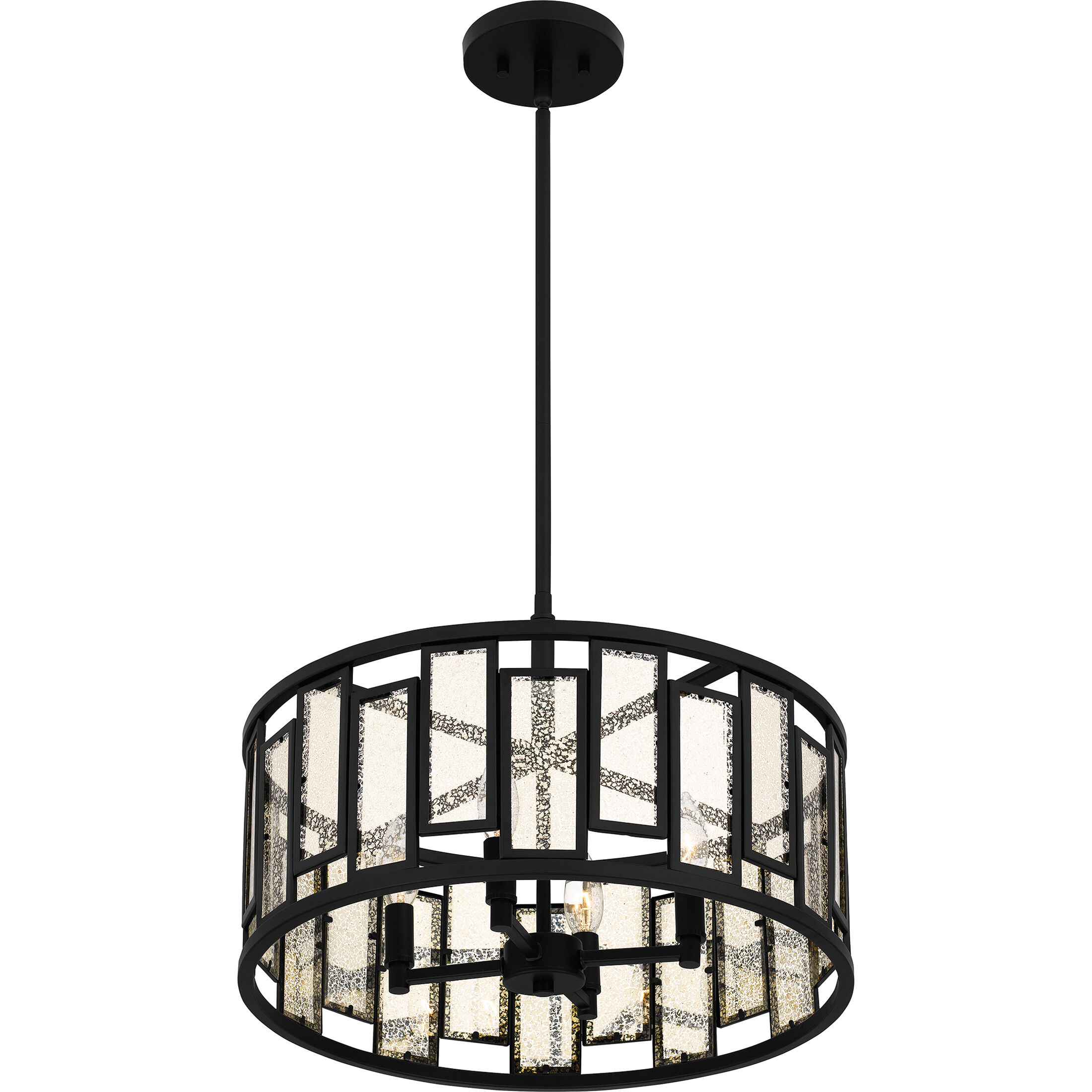 Bankston 4 Light 18 inch Matte Black Pendant Ceiling Light