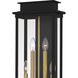 Noelle 4 Light 26 inch Matte Black Outdoor Wall Lantern, Extra Large