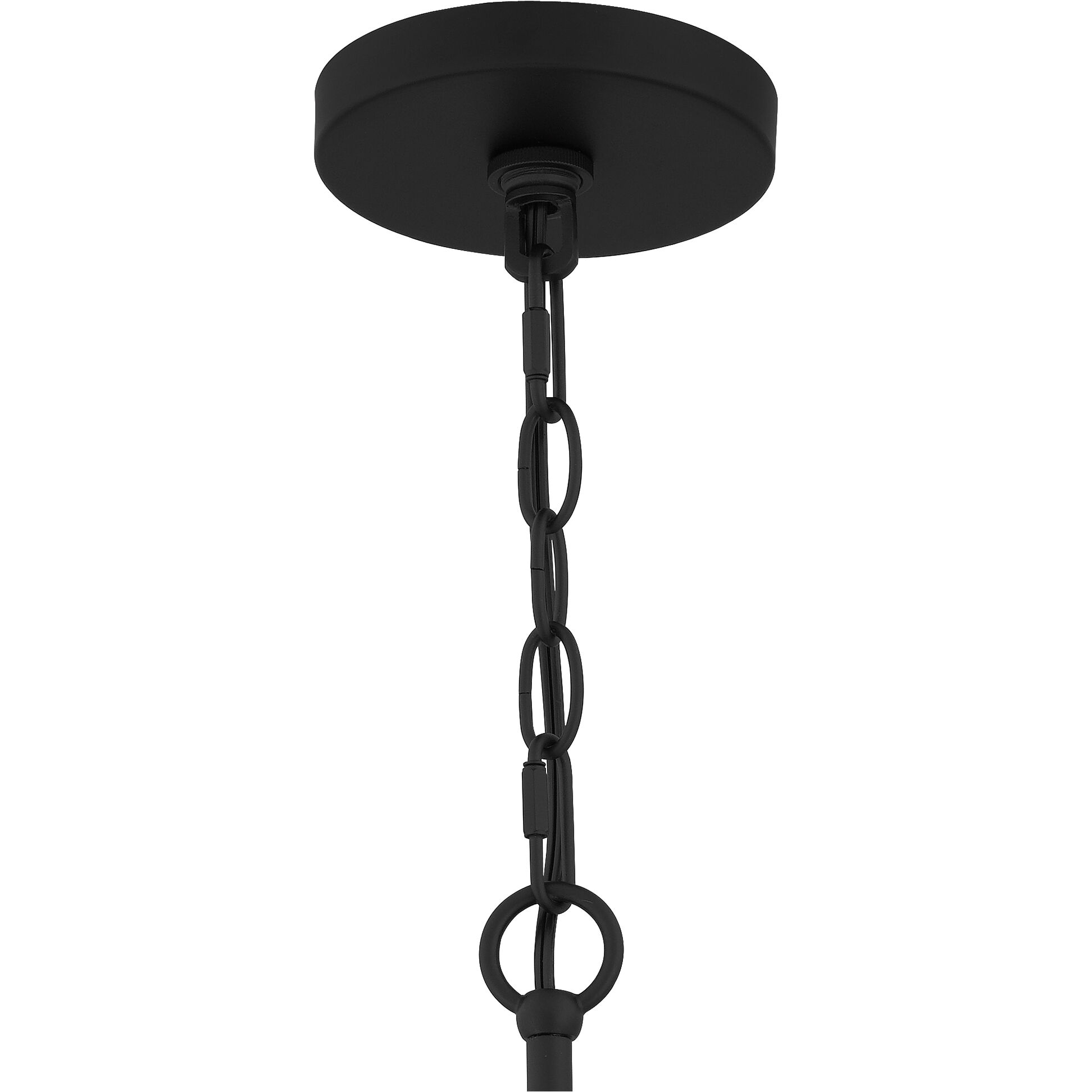 Prescott 1 Light 8 inch Matte Black Mini Pendant Ceiling Light, Small