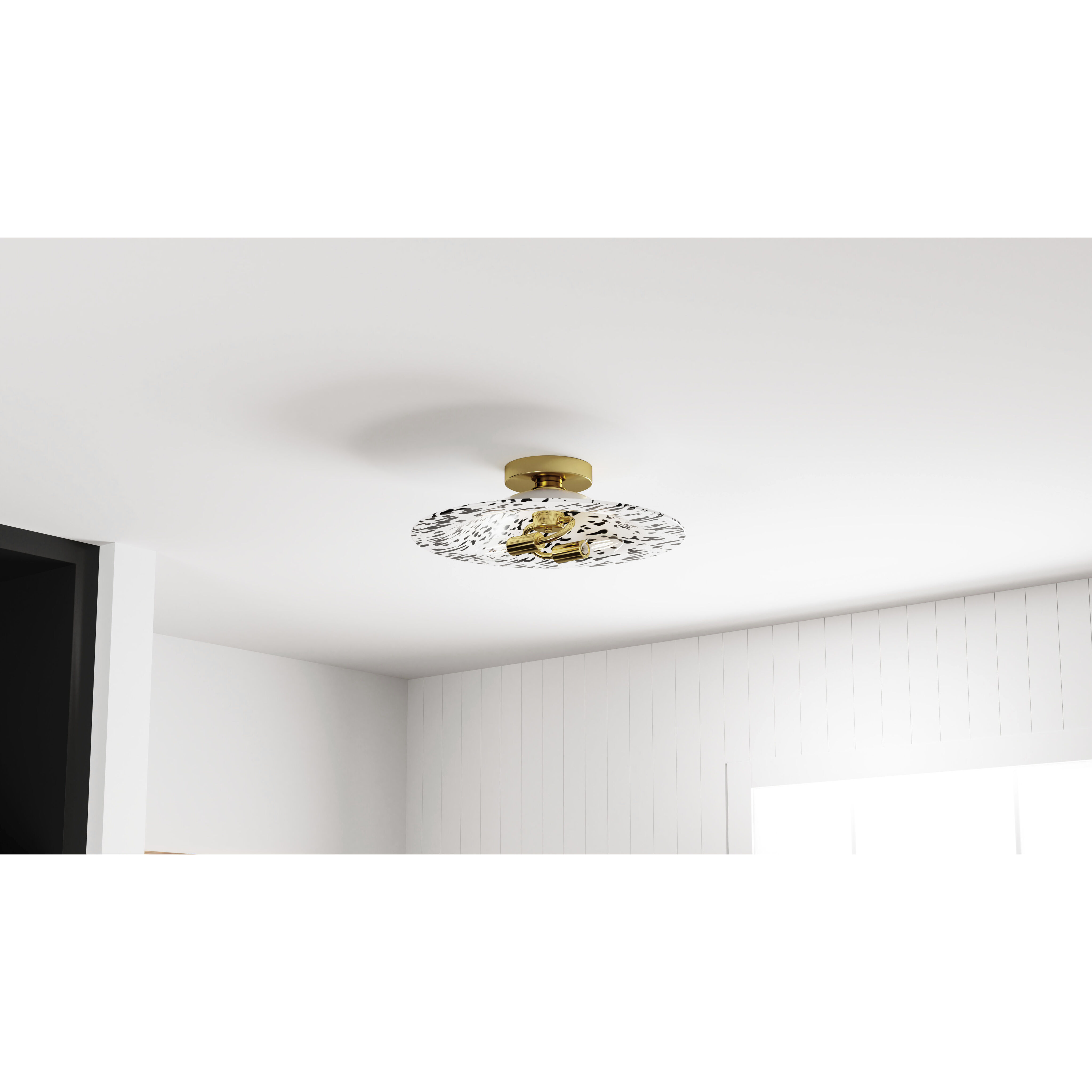 Indigo 2 Light 15.75 inch Light Gold Flush Mount Ceiling Light, Medium