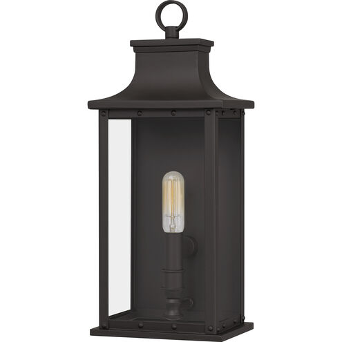 Abernathy 1 Light 16 inch Old Bronze Outdoor Wall Lantern, Small