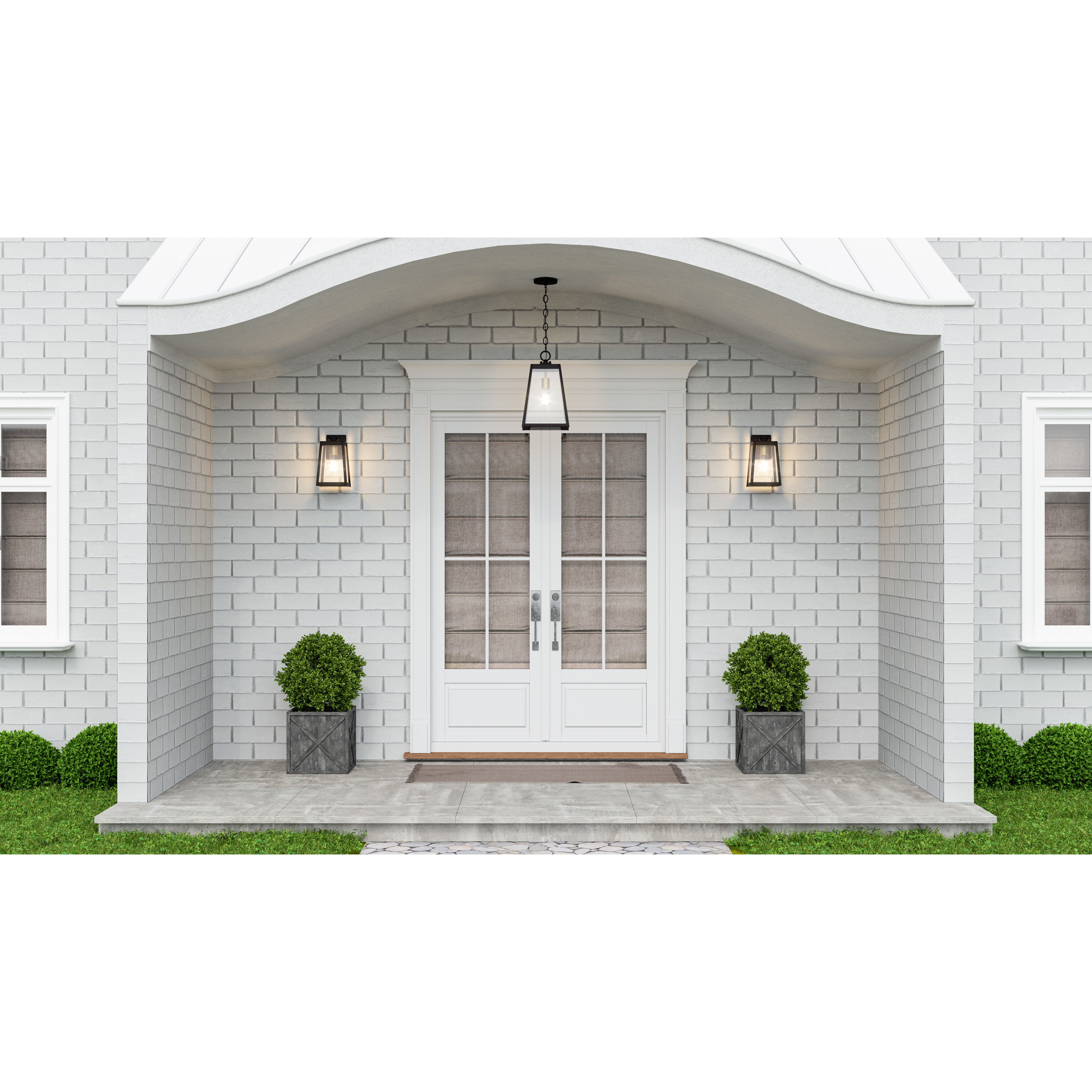 Amberly Grove 1 Light 12 inch Western Bronze Outdoor Wall Lantern