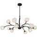 Walker 12 Light 40 inch Matte Black Chandelier Ceiling Light