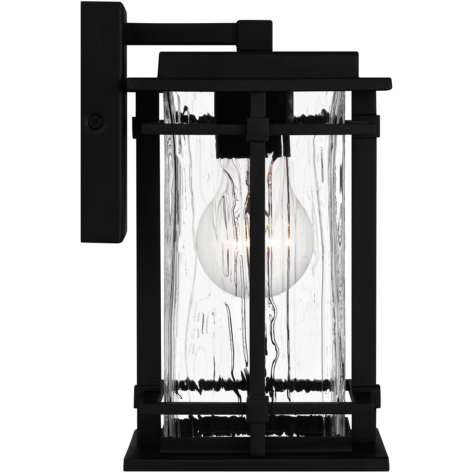 McAlister 1 Light 10 inch Earth Black Outdoor Wall Lantern
