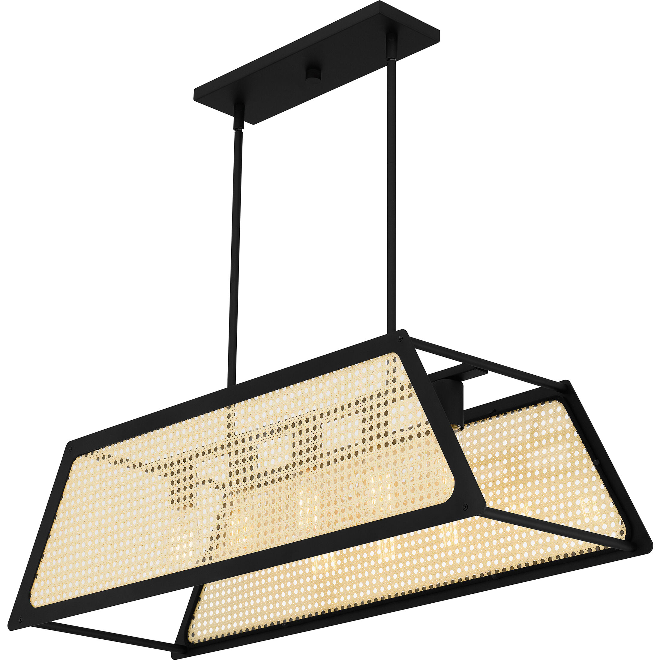 Syrah 5 Light 36 inch Matte Black Island Light Ceiling Light