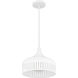 Keagan 1 Light 14 inch Matte White Pendant Ceiling Light