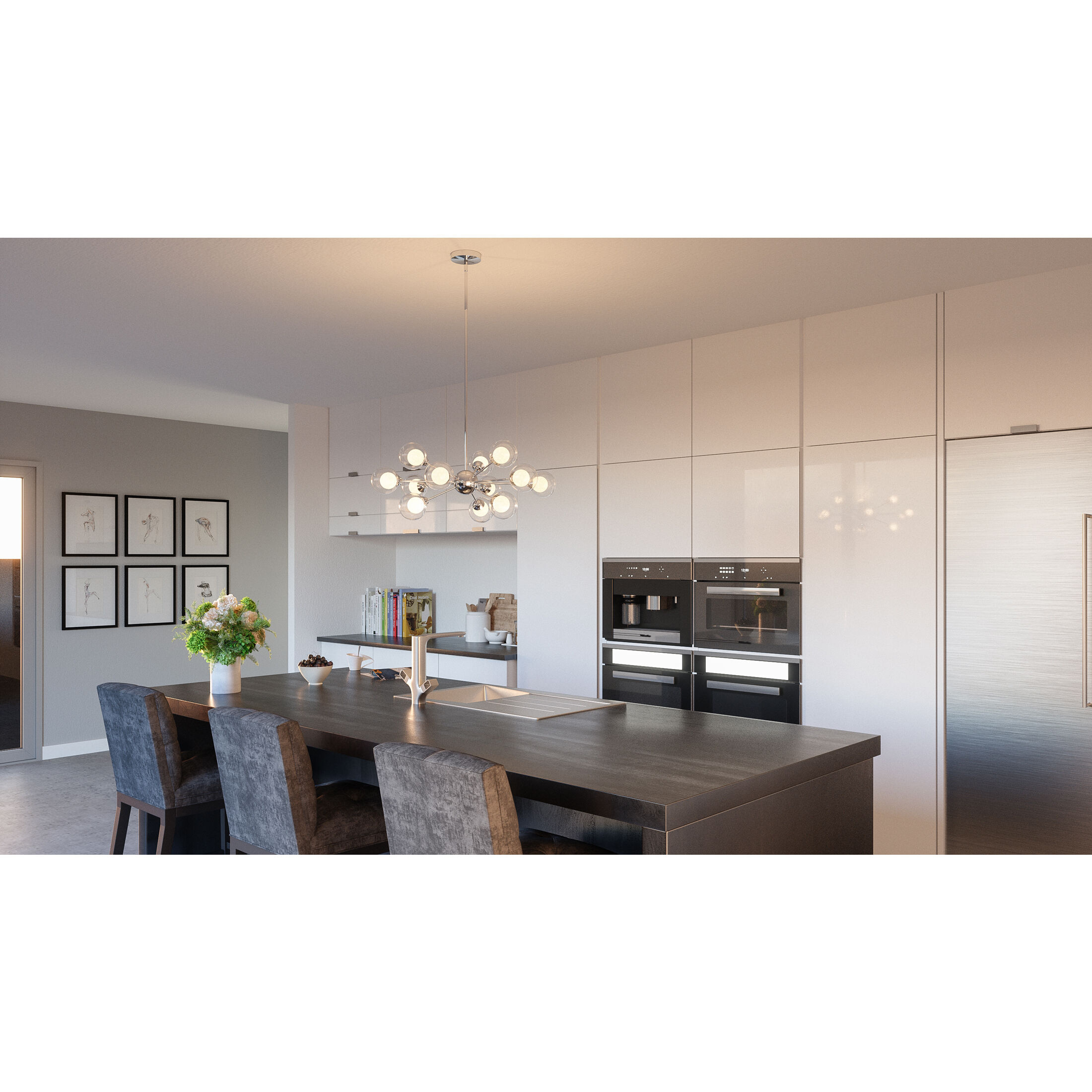 Spellbound 12 Light 29 inch Polished Chrome Chandelier Ceiling Light