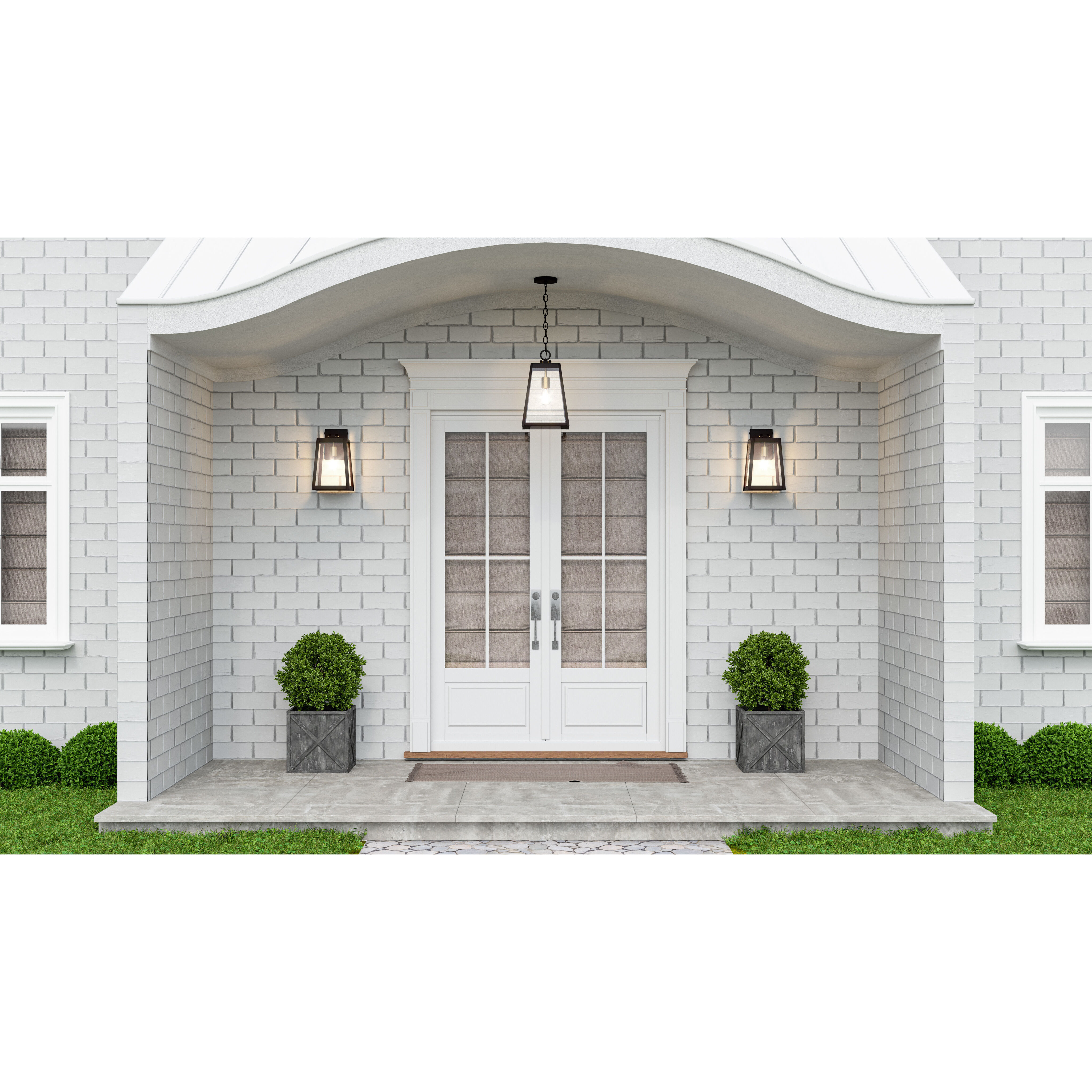 Amberly Grove 1 Light 14 inch Western Bronze Outdoor Wall Lantern