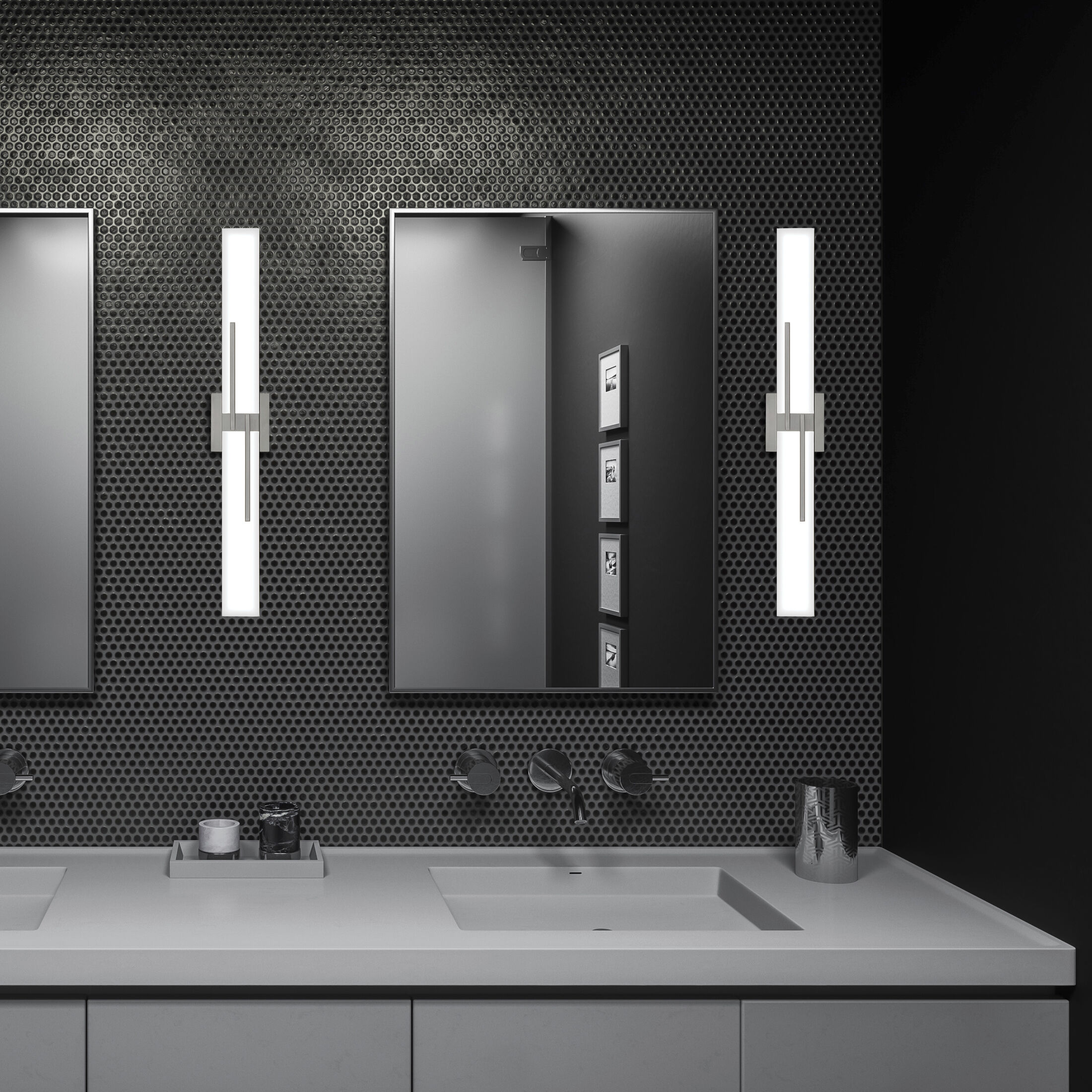 Allison LED 30 inch Brushed Nickel Bath Light Wall Light