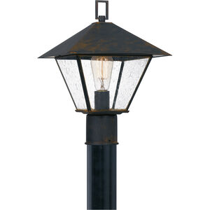 Corporal 1 Light 14 inch Industrial Bronze Outdoor Post Lantern