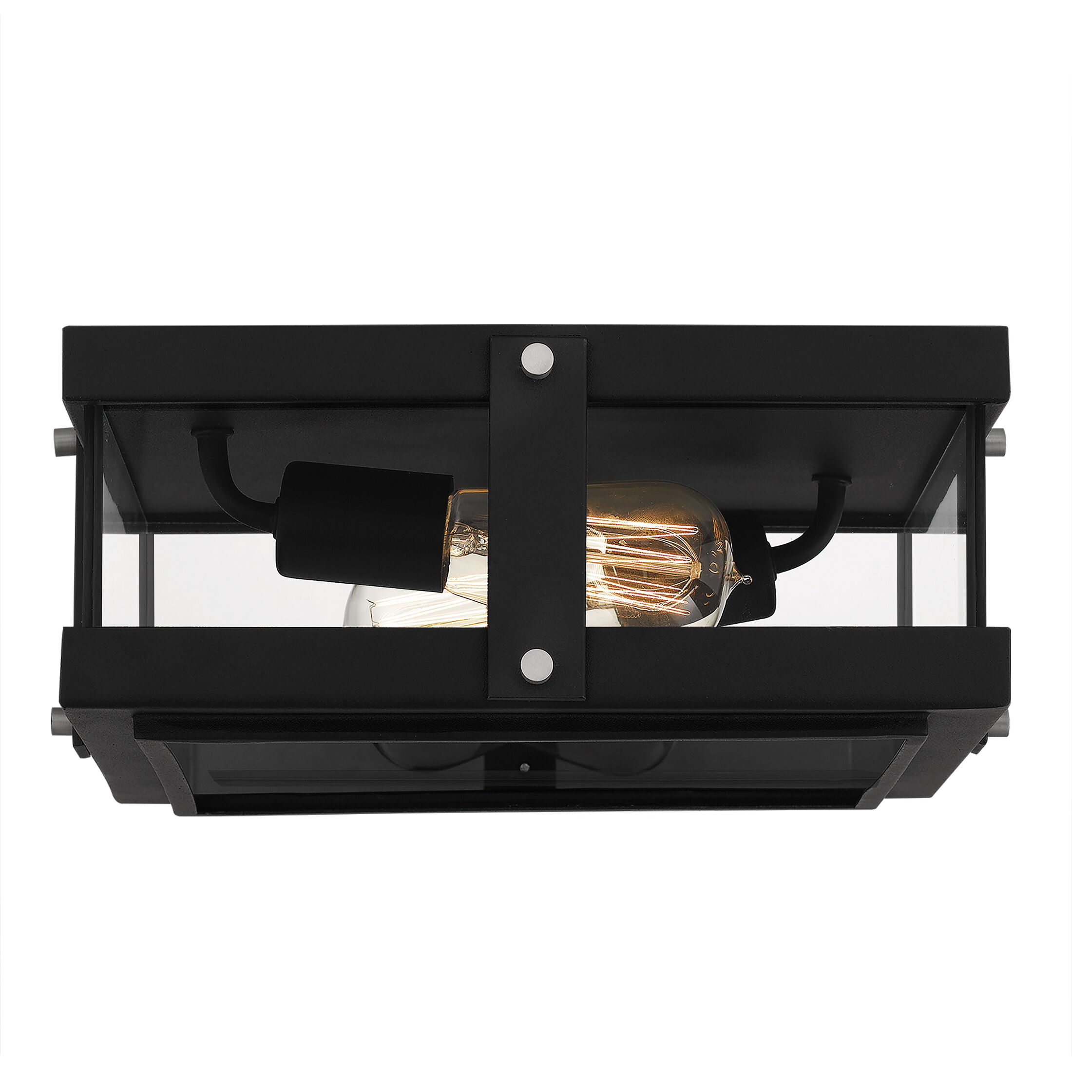 Beck 2 Light 12.75 inch Earth Black Flush Mount Ceiling Light