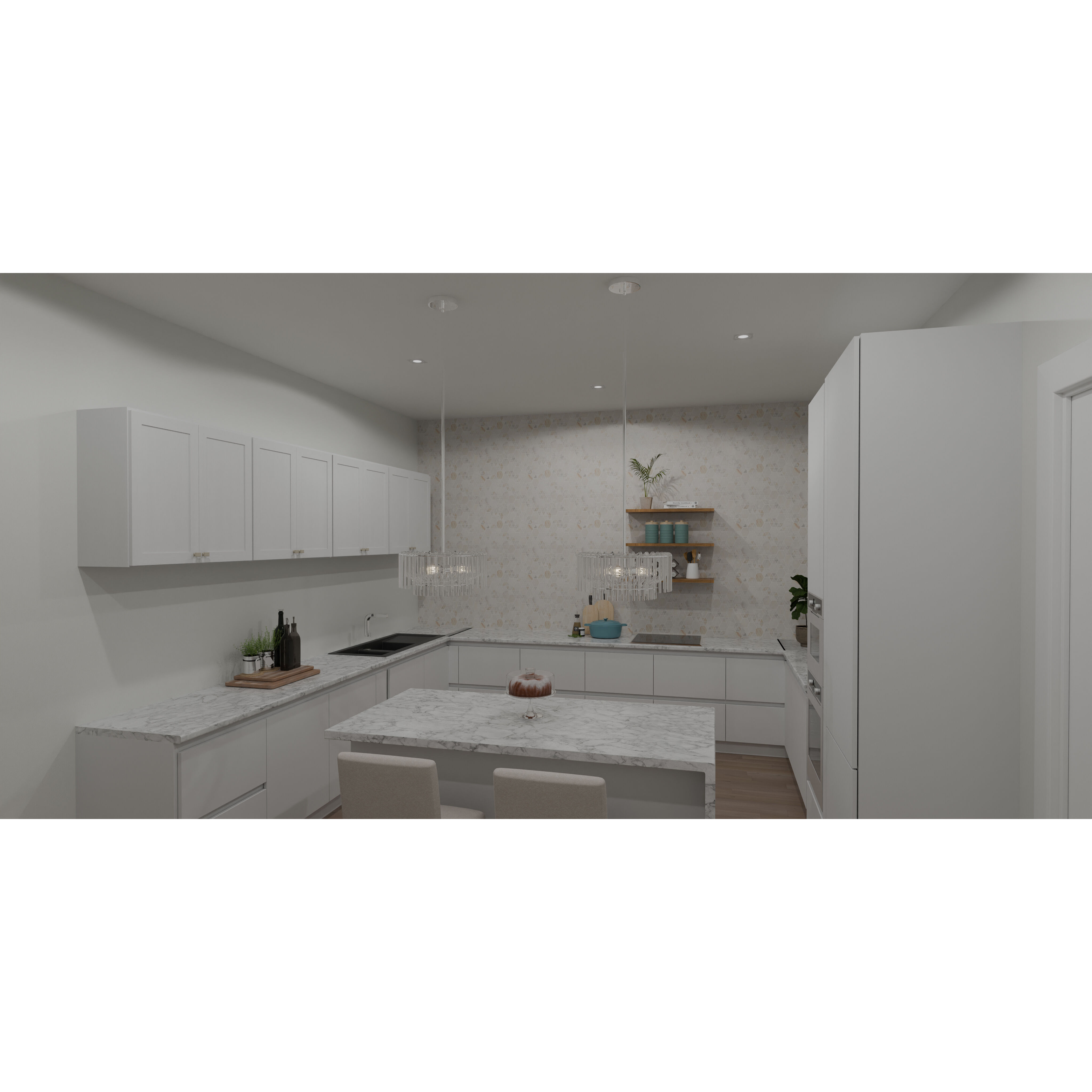 Tayshia 3 Light 18 inch Polished Chrome Pendant Ceiling Light, Large