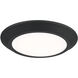 Verge 8 inch Earth Black Flush Mount Ceiling Light